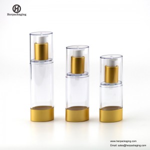 HXL4110 Tom akryl, luftfri kräm och Lotion Bottle-kosmetisk förpackning