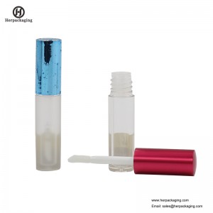 HCL307 Clear Plastic Tomma läppglansrör för färgkosmetiska produkter flockade läppglansapplikatorer